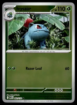 Ivysaur 002/132 Common Mega Evolution Pokemon Reverse Holo Near Mint - Image 1