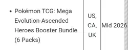 PRESALE LOT OF 4 Pokemon Ascended Heroes Booster Bundles FREE SHIPPING 📦 - Image 2