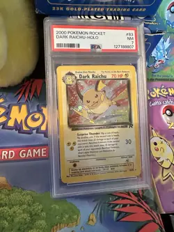 Dark Raichu PSA 7 Near Mint 83/82 2000 Rocket - Image 2