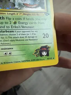 Erika's Venusaur 4/132 1st Edition Gym Challenge Holo - Image 3