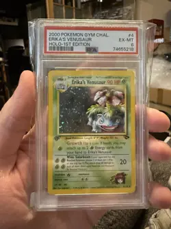 2000 POKEMON GYM CHALLENGE HOLO-1ST ED #4 ERIKA'S VENUSAUR PSA 6 - Image 1