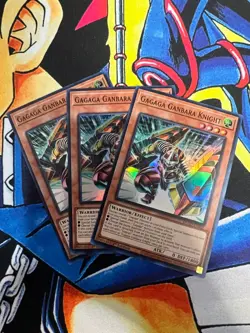 Gagaga Ganbara Knight 3x - DUAD-EN002 - 1st Edition - Super Rare - NM - Yugioh - Image 1