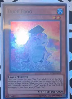 Yugioh Dupe Frog OP03-EN005 Super Rare Vlp - Image 1