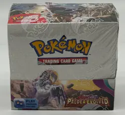 Pokemon TCG Scarlet & Violet Paldea Evolved Booster Display Box Sealed - Image 1