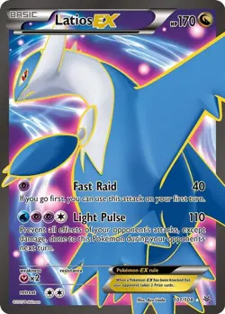 Latios EX - 101/108 - Pokemon Roaring Skies XY Full Art Ultra Rare Card NM - Image 1