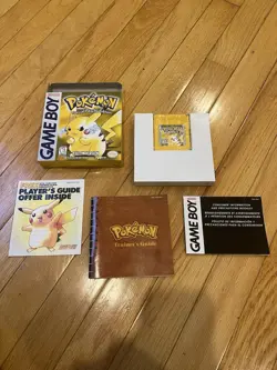 Pokemon Yellow Version Game Boy First Print 1999 VG+ Condition CIB - Image 2
