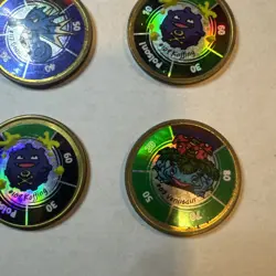 Vintage Pokemon Battle Coins 1999 Lot of 6 Metal Pogs Nintendo & Hasbro Lot 8 - Image 3
