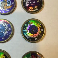 Vintage Pokemon Battle Coins 1999 Lot of 6 Metal Pogs Nintendo & Hasbro Lot 8 - Image 4