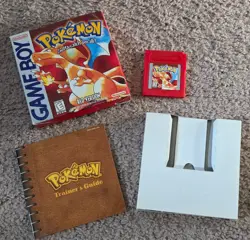 Pokemon: Red Version (Game Boy, 1999) Complete - Authentic - Box + Manual + Case - Image 1
