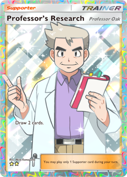 Pokemon Pocket TCG Card 2 Star Deluxe Pack Professor's Research Oak Rare EX - Image 1