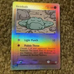 Geodude 55/97 Reverse Holo EX Dragon Pokemon Card Vintage 2003 - Image 1
