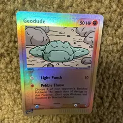 Geodude 55/97 Reverse Holo EX Dragon Pokemon Card Vintage 2003 - Image 2
