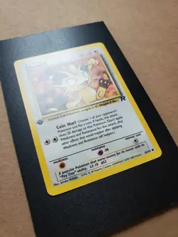 Meowth 62/82 Team Rocket 1st First Edition Common Pokemon Card - Image 2