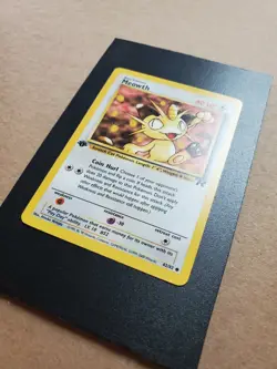 Meowth 62/82 Team Rocket 1st First Edition Common Pokemon Card - Image 4