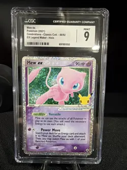 2021 Pokemon Celebrations Mew ex Holo | Classic Collection #88 | PSA 9 MINT - Image 1