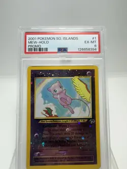 Pokemon 2001 Mew Holo Southern Islands Promo 1/18 PSA 6 SWIRL 🌀 - Image 2