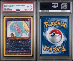 Pokemon 2001 Mew Holo Southern Islands Promo 1/18 PSA 6 SWIRL 🌀 - Image 3