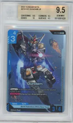 BGS GEM MINT 9.5 'Gundam' RX-78-2 ST01-001 LR - Image 1