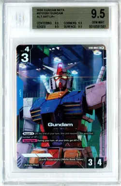 BGS GEM MINT 9.5 GCG Gundam RX-78-2 ST01-001 Alternate Art LR+ Gundam Beta 2024 - Image 1