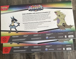 2 x Pokemon Prismatic Evolutions Lucario EX and Tyranitar EX Premium Collection - Image 2