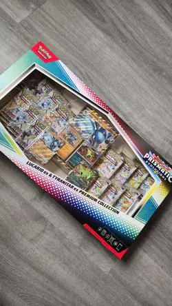 Pokemon - Prismatic Evolutions - Lucario EX and Tyranitar EX Premium Collection - Image 1