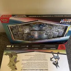 Pokemon Prismatic Evolutions Lucario EX and Tyranitar EX Premium Collection - Image 3