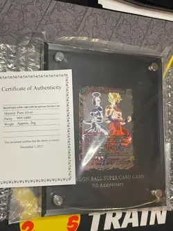 DRAGON BALL SUPER TCG 5th Anniversary Pure Silver Card Limited Edition 315/555 - Image 1