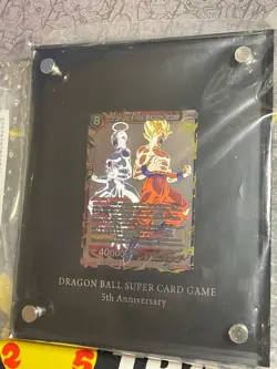 DRAGON BALL SUPER TCG 5th Anniversary Pure Silver Card Limited Edition 315/555 - Image 3