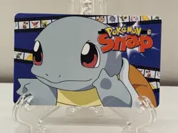 Squirtle Pokemon Snap Station Vintage Blockbuster Video Chip Card 1999 - Image 1