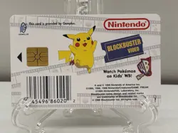 Squirtle Pokemon Snap Station Vintage Blockbuster Video Chip Card 1999 - Image 2