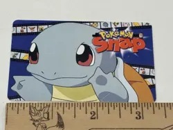 Squirtle Pokemon Snap Station Vintage Blockbuster Video Chip Card 1999 - Image 5
