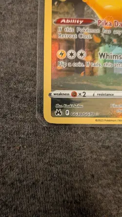 Pokemon TCG Crown Zenith Galarian Gallery Pikachu Card GG30/GG70 NM - Image 4