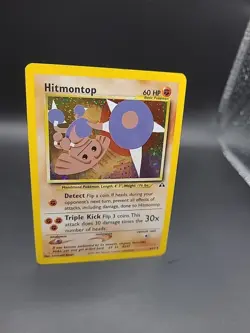 Pokemon TCG Hitmontop Neo Discovery Holo Card 3/75 MP - Image 2