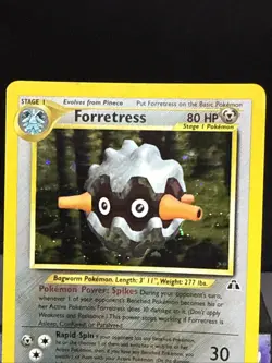 Pokemon Card Forretress 2/75 Holo Rare WOTC Neo Discovery Light Play - Image 2