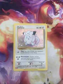 Pokemon Clefairy Trading Card Game Classic Holo Card 013/034 - Image 1