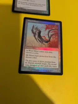 Plated Sliver &Ward Sliver Magic the Gathering 2 Card. Legions. Old Vintage FOIL - Image 4