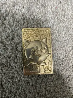 Jigglypuff Pokemon 23k Gold Plated Trading Card Burger King Promo 1999 Nintendo - Image 1