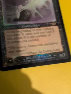 Graveborn Muse. Zombe Spirit Magic the Gathering Card. Legions. Old Vintage FOIL - Image 4