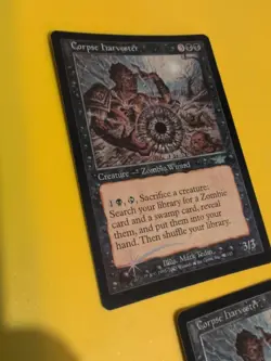 Corpse Harvester x2 Zombie Magic the Gathering 2 Card Legions. Old Vintage FOIL - Image 4