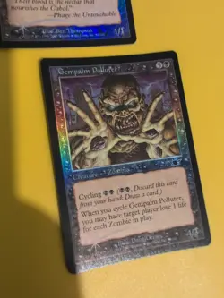Blood Celebrant, Gempalm Polluter 2 Card. Legions. Old Vintage FOIL - Image 2