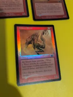 Hunter Sliver X3Magic the Gathering 3 Card. Legions. Old Vintage FOIL - Image 4