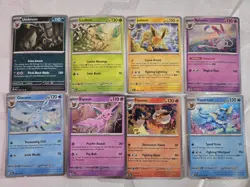 Prismatic Evolutions Cosmos Holo Promo Cards Full Set Of 8 Eeveelutions Umbreon - Image 1