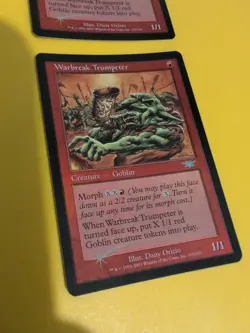 Warbreak Trumpeter x2 Goblin MTG 2 Card. Legions. Old Vintage FOIL - Image 3