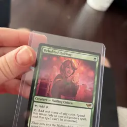 SET OF 3-Delighted Halfling (Extended Art) Universes LOTR MTG - Image 5