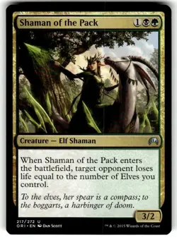 Shaman of the Pack Magic Origins Regular MTG - Image 1