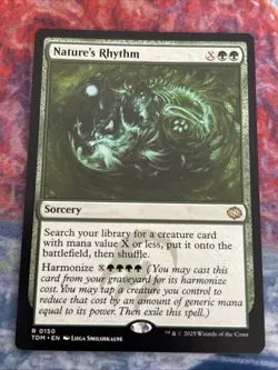 Nature's Rhythm Tarkir: Dragonstorm Regular NM-M Unplayed 0150 MTG TDM - Image 1