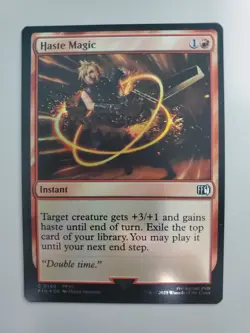 MTG Haste Magic Final Fantasy Foil Common - Image 1