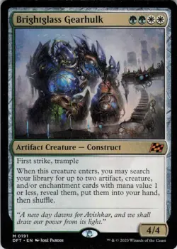 MTG Brightglass Gearhulk (191) | NM | Aetherdrift {DFT} - Image 1
