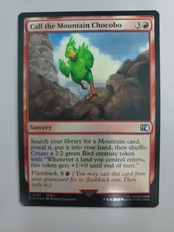 MTG Call the Mountain Chocobo Final Fantasy Foil Common - Image 1