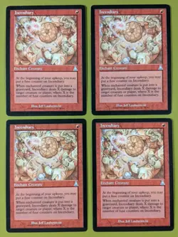 Incendiary x4 Urza's Destiny 4x Playset Magic the Gathering MTG - Image 1
